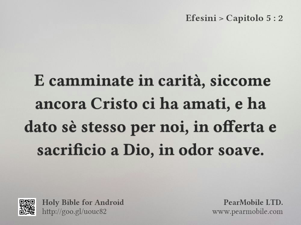 Efesini, Capitolo 5:2